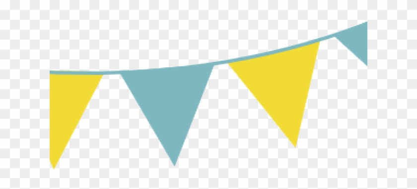 Triangle Banner Yellow And Blue Clipart