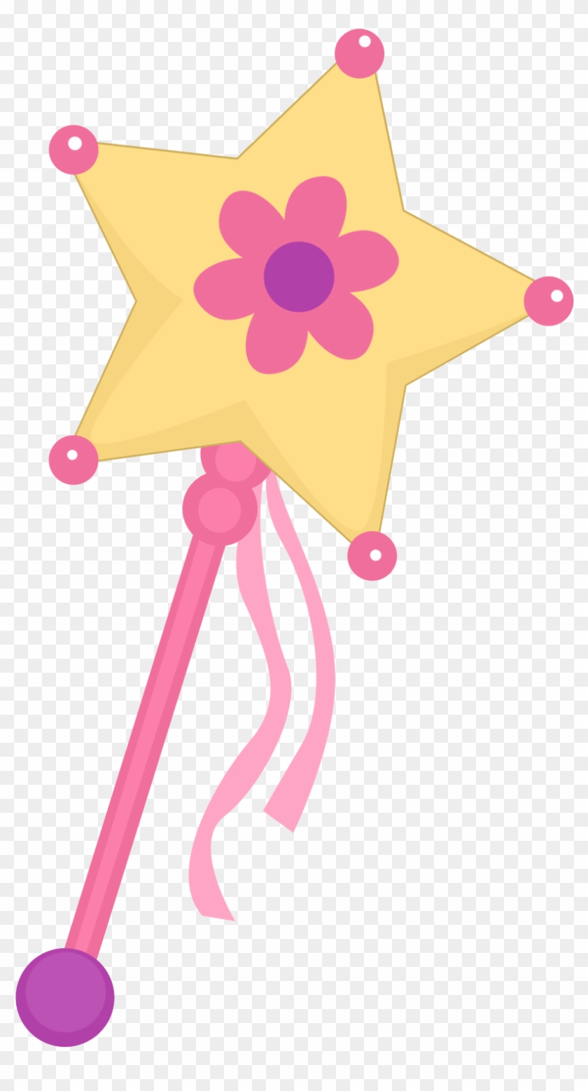 Imágenes Infantiles- Varita Mágica Con Flor Clipart #5152586