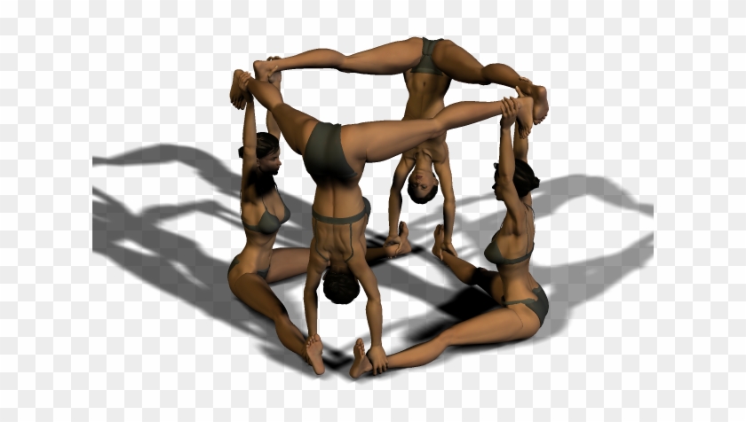 Female Cube - Yoga Clipart