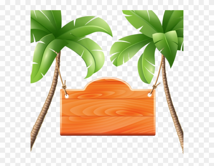 Beach Clipart, Frame Clipart, Cute Clipart, Borders - Tropical Background Clipart Hd - Png Download