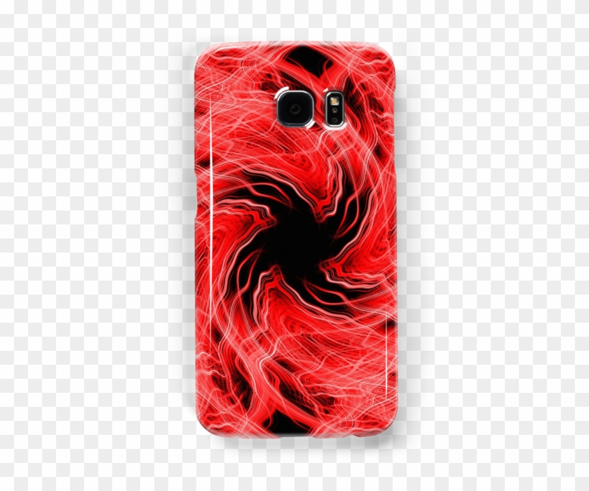 Spining Red Light Trails Pattern On A Black Background - Mobile Phone Case Clipart #5153438