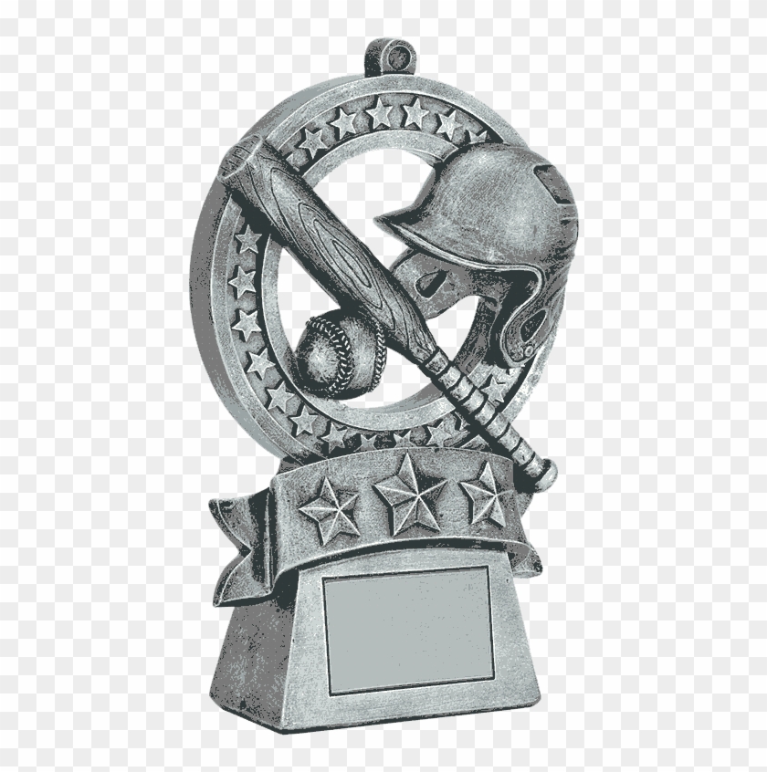 Star Medal Baseball Resin Trophy - Statue Clipart #5153749