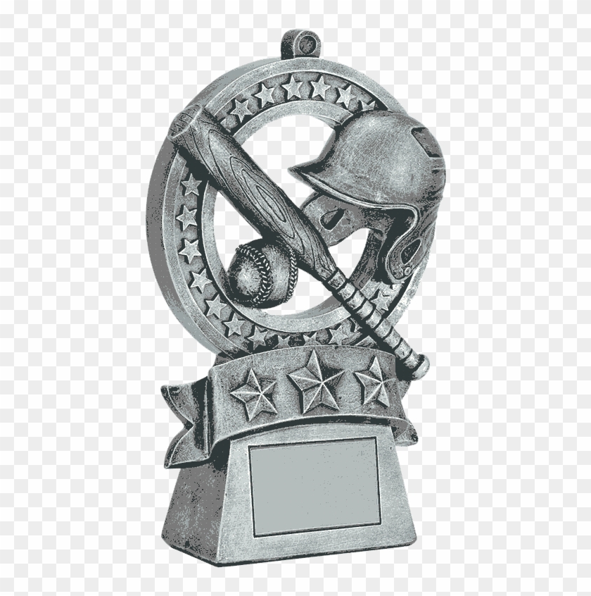 Star Medal Baseball Resin Trophy - Statue Clipart