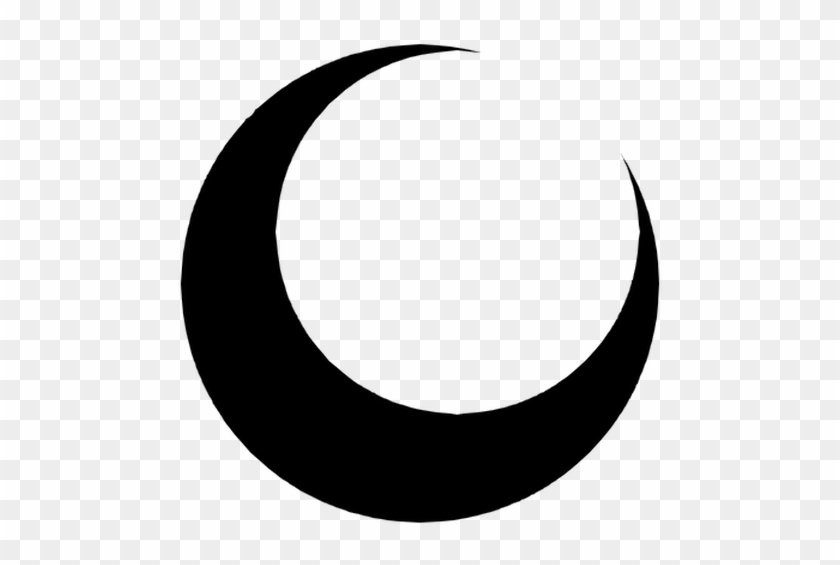 Black Crescent Moon Png 1 - Sehanine Symbol D&d Clipart #5153931