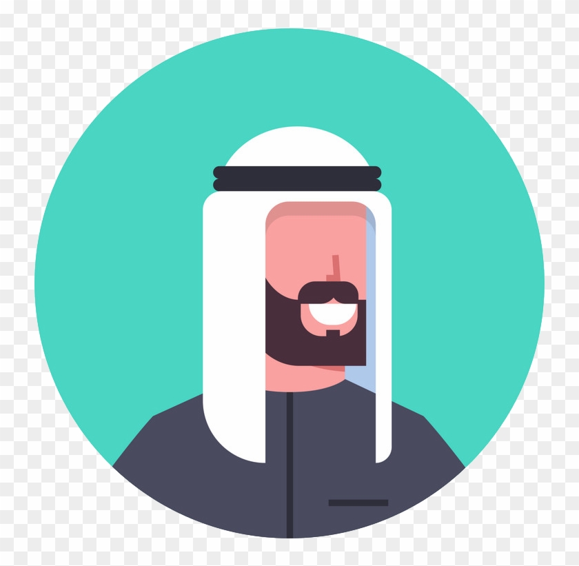 Menjadi Orang Arab - Man Profile Avatar Clipart