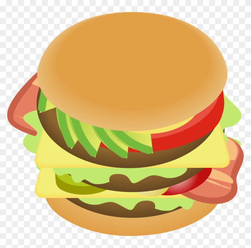 Cheeseburger Hamburger Veggie Burger Bacon Fast Food - Hamburger Clipart