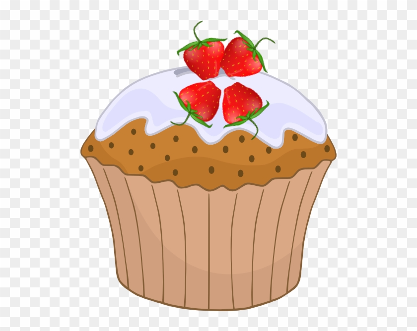 Strawberry Cupcake 4 Clip Art - Muffins For Mom - Png Download