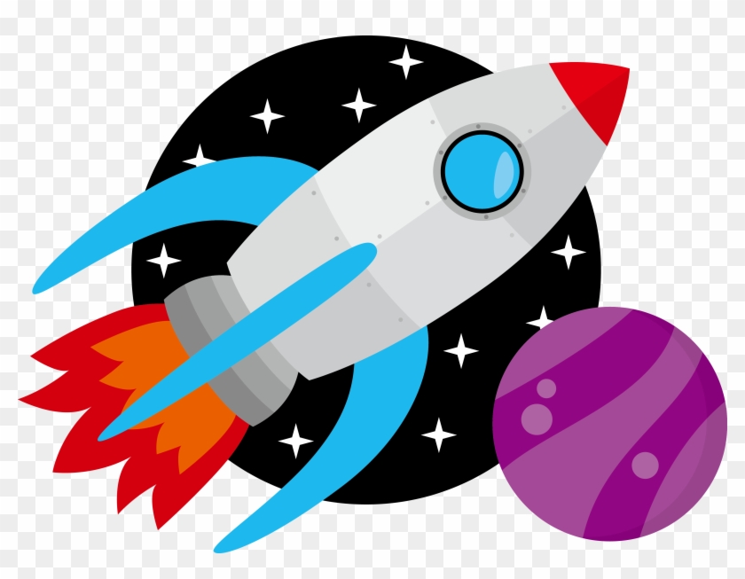 Launch Spacecraft Vector Fly Space - Rocket Vector Clipart