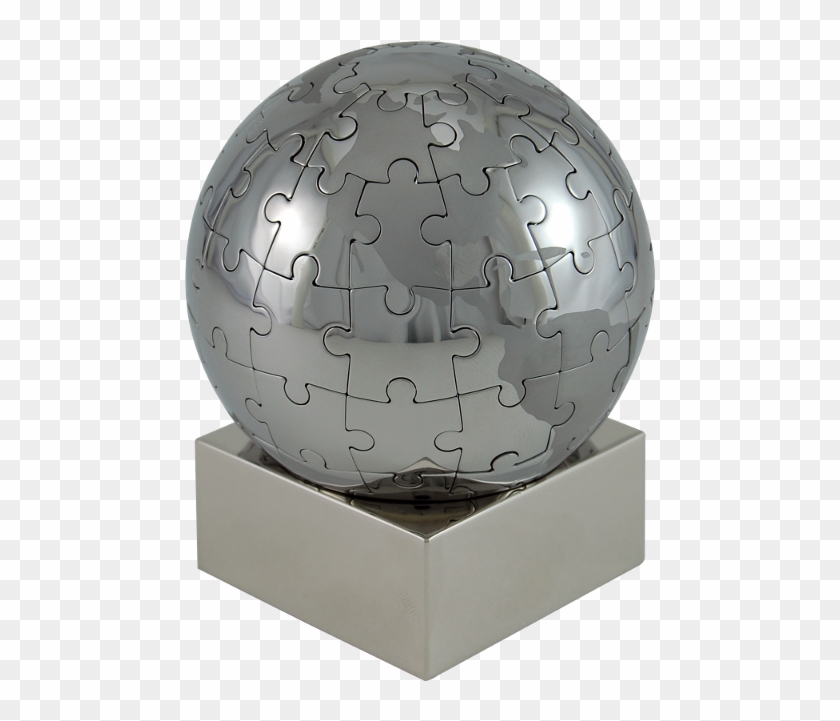 Magnetic Puzzle Globe - Metal Jigsaw Puzzles Clipart #5155545