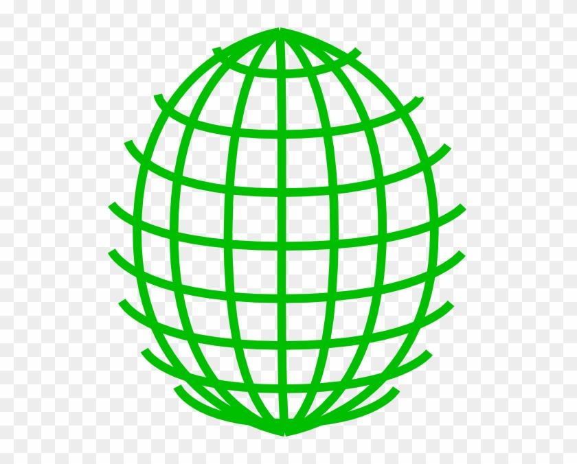 Wire Globe Clipart 5 By Jose - Green Globe Outline - Png Download #5155863