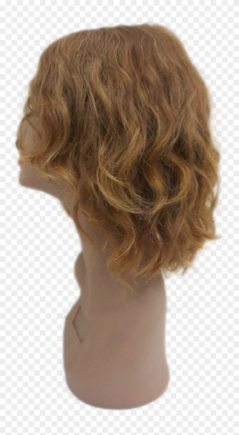 Peruca De Cabelo Natural Loiro Escuro Ondulado - Lace Wig Clipart