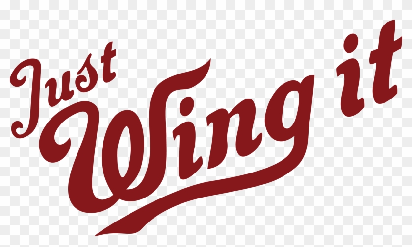 Just Wing It - Chicken Wing Logo Png Clipart