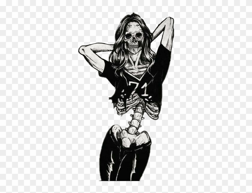 Esqueleto Sticker - Vogue Dead Girls Are Skinnier Clipart #5157115