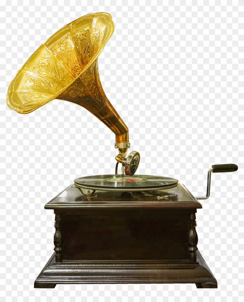 Vintage Gramophone Transparent Clip Art Image - Antique - Png Download