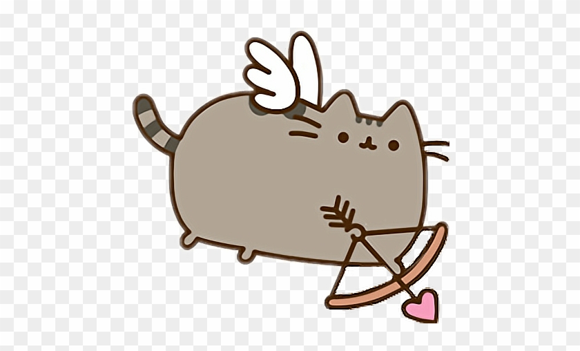 #pusheencat #pusheen #cat #cupido #cupid - Pusheen The Cat Valentines Day Clipart