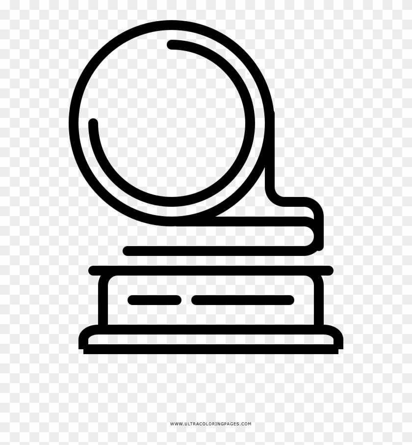 Gramophone Coloring Page - Circle Clipart #5158034