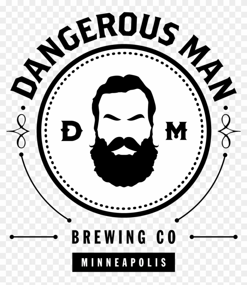 Broken Clock Brewing Cooperative, Dangerous Man Brewing - Dangerous Man Brewing Logo Clipart #5158510