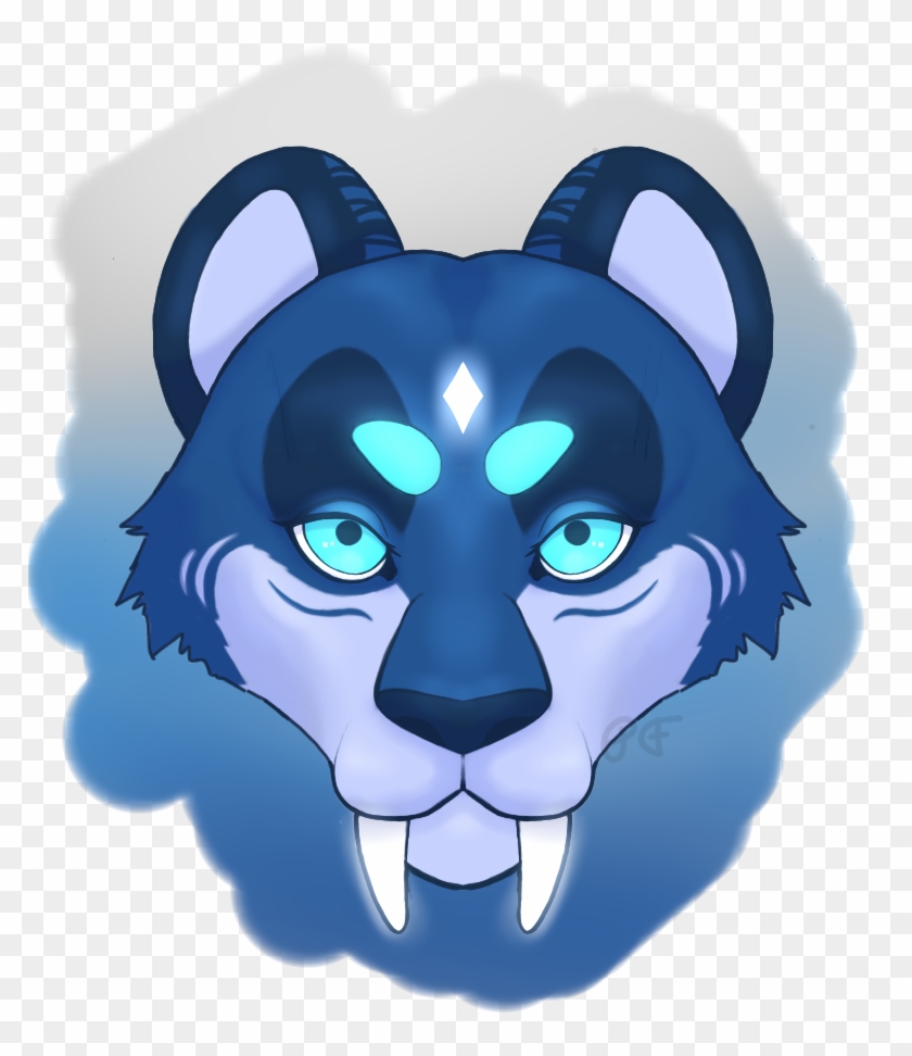 Saber Tooth Shaded - Cartoon Clipart