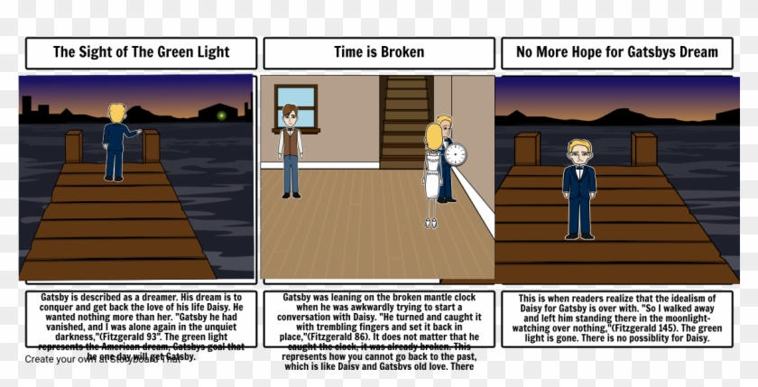 The Green Light And Mantle Clock - Cartoon Clipart #5158934