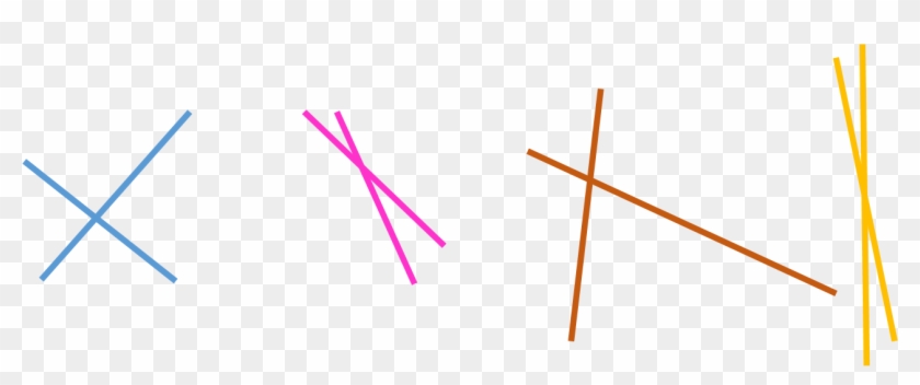 Ahora Trazo Un Par De Secantes Perpendiculares - Ejemplos De Rectas Secantes No Perpendiculares Clipart