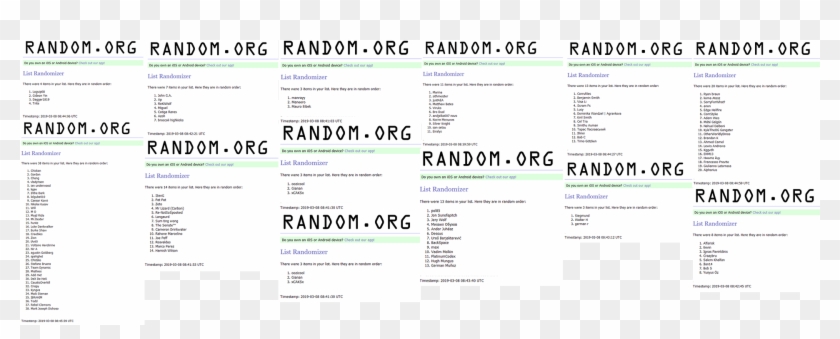 All Winner Have Been Chosen By Random - Random.org Clipart