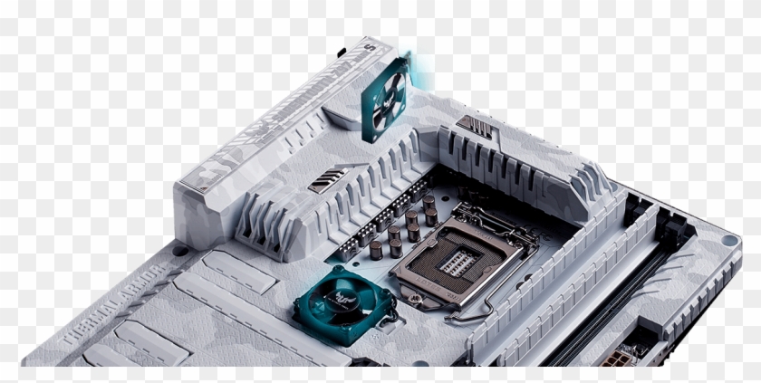 Provide Boosted Airflow For Rapid Cooling - Placa Mãe Asus Sabertooth Clipart