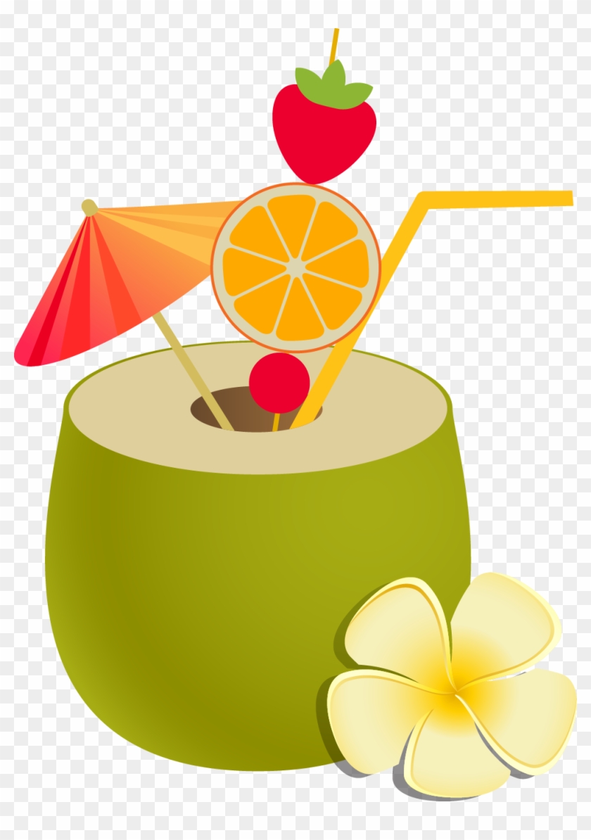 Juice Coconut Milk Nata De Coco Coconut Water Fruit - Frutas Coco Verde Png Clipart #5159443