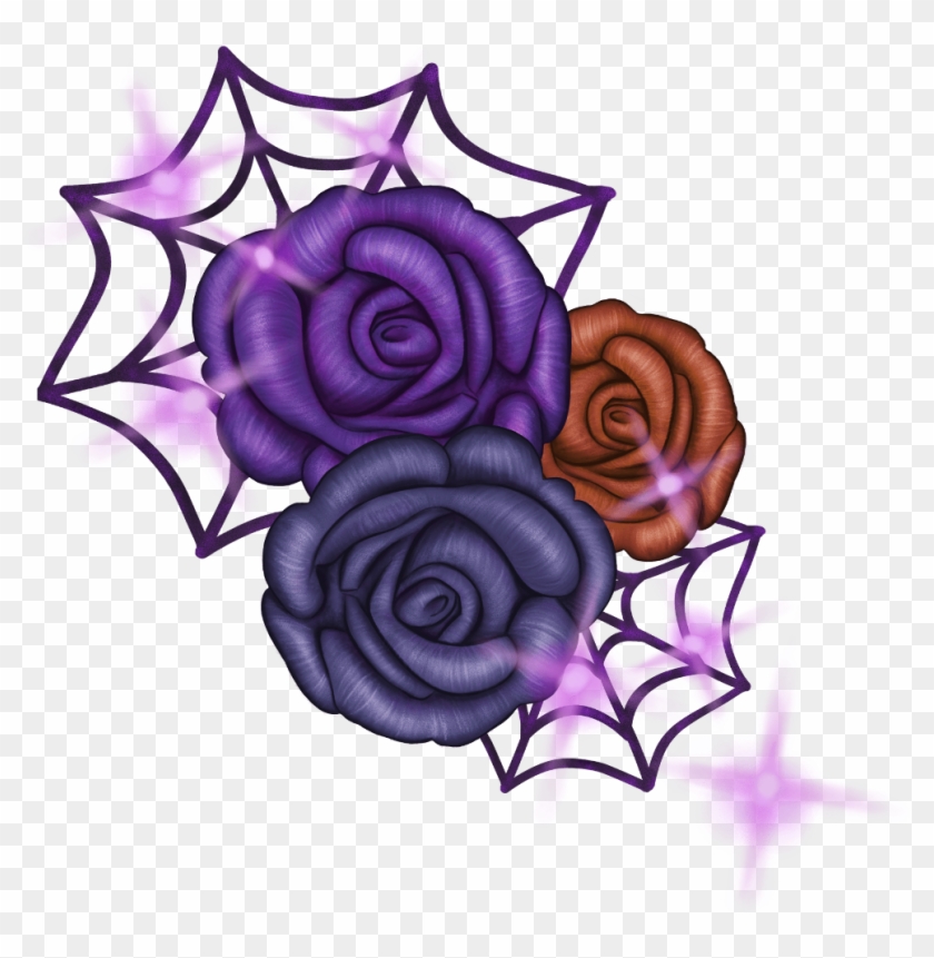#flores #flower #morado #vector #halloween #morado - Floribunda Clipart