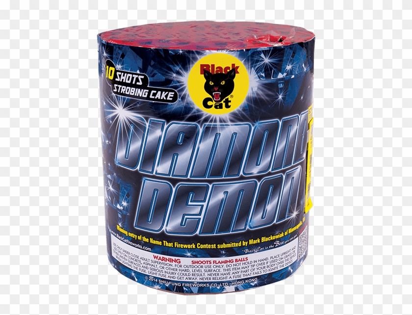 Diamond Demon 10's Bc - Black Cat Fireworks Clipart #5160308