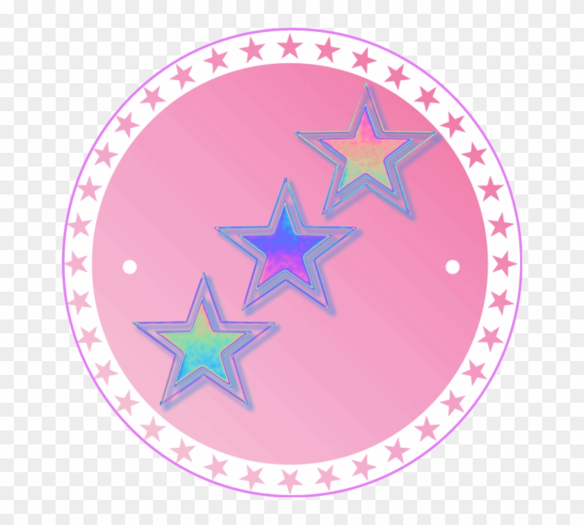 #pink #pinkicon #stars #circle #icondesign #pinkcircle - Instagram Clipart #5161193