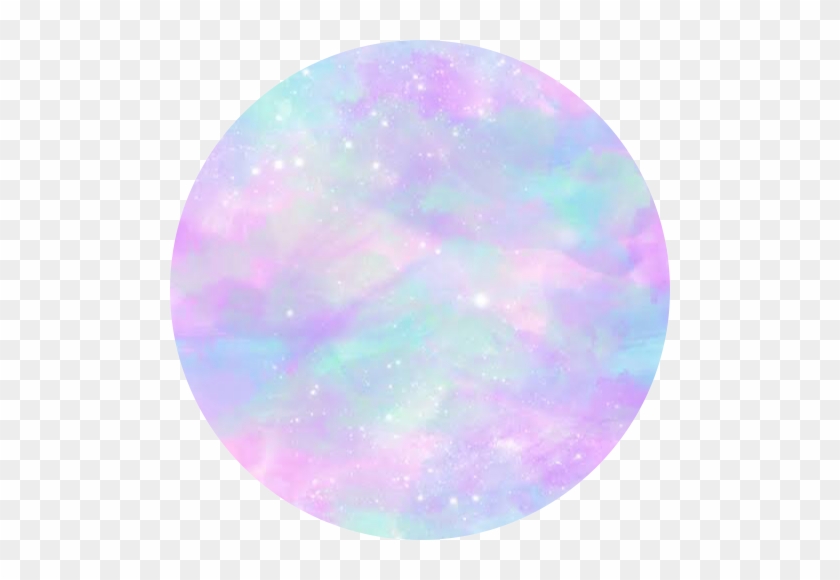 Pastel Space Galaxy Sky Stars Circle Background Circle