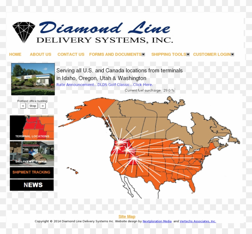 Diamond Line Delivery Systems Competitors, Revenue - Map Clipart #5161708