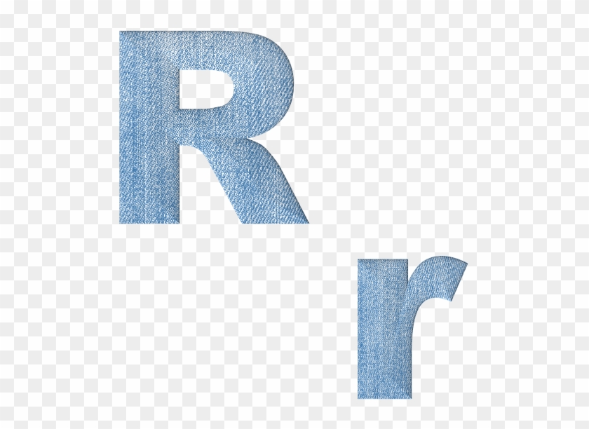 Fabric, 3d, Denim, Alphabet, Letter R, Font, Text, - Denim Alphabet Transparent H Clipart