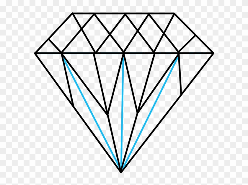 How To Draw A Diamond - Easy Diamonds To Draw Clipart #5162398