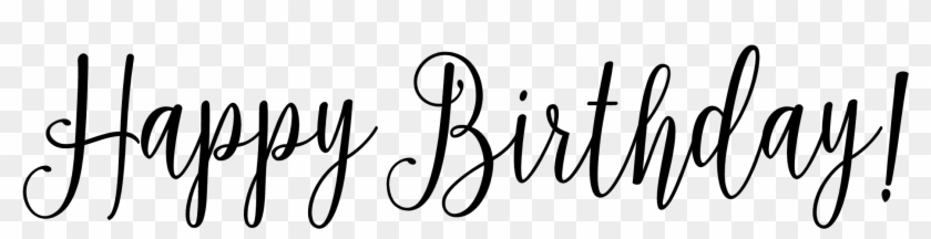 Happy Birthday Word Art Png - Calligraphy Clipart