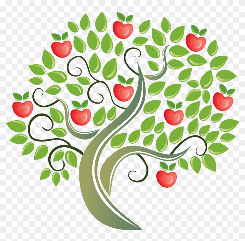 Botanical Vector Apple Flower - Apple Tree Clipart