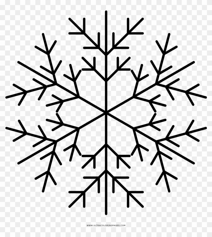 Dibujo De Copo Nieve Para Colorear Ultra Coloring Pages - Snow Icon Line Clipart #5163741