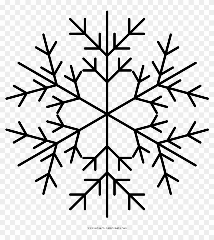 Dibujo De Copo Nieve Para Colorear Ultra Coloring Pages - Snow Icon Line Clipart