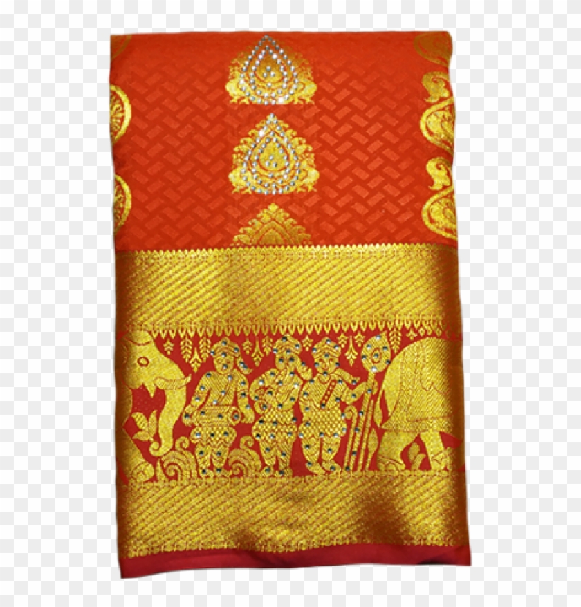 Orange With Golden Stone - Stitch Clipart #5164018