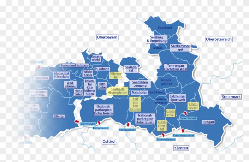 Llegamos A Zell Nevando, Pero El Anticiclón Se Iba - Österreich Hohe Tauern Karte Clipart