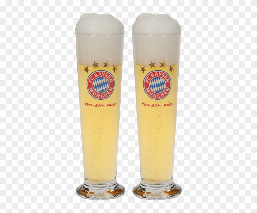 Juego De Dos Vasos Para Cerveza Pilsen - Paulaner Bayern Munich Glass Clipart #5164418