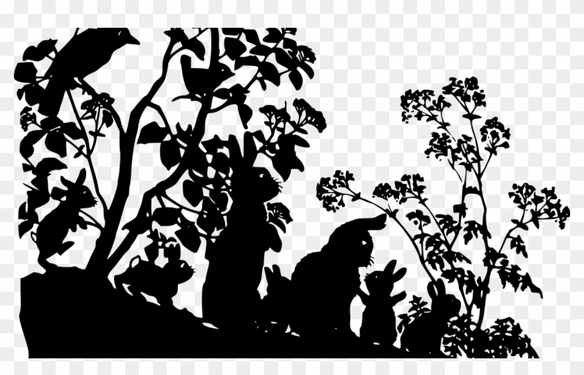 Woodland Creatures Silhouette Icons Png Free Png And - Woodland Silhouette Animals Clipart