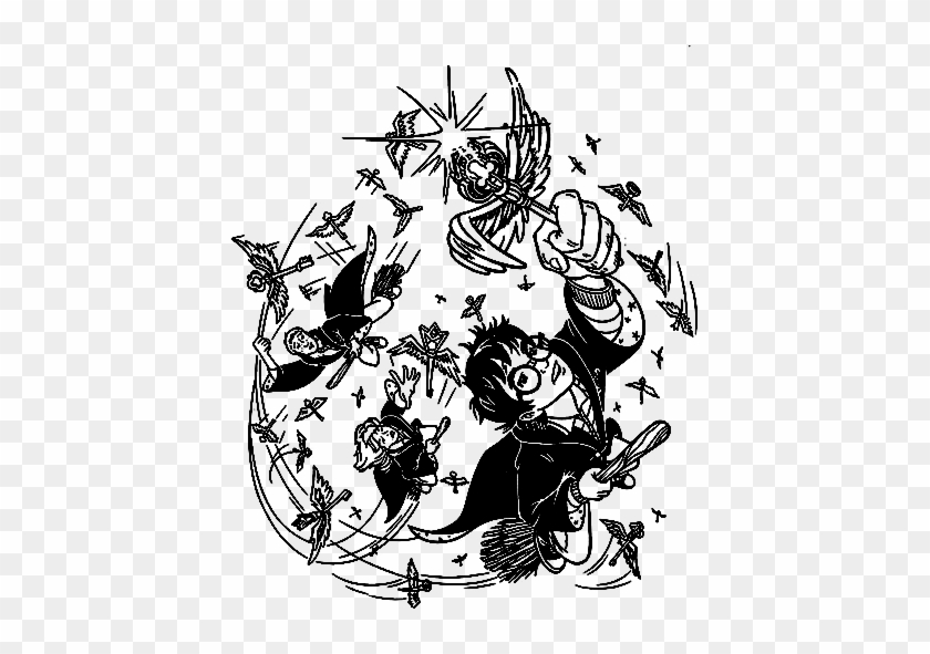 Harry Potter Escoba Voladora - Harry Potter And The Philosophers Stone Colouring Clipart #5165637