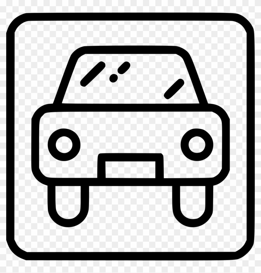 Park Sign Parking Car Square Comments - Car Clipart #5166446