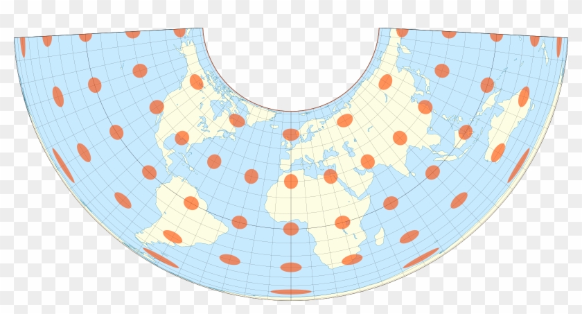 Albers With Tissot's Indicatrices Of Distortion - Pattern Clipart