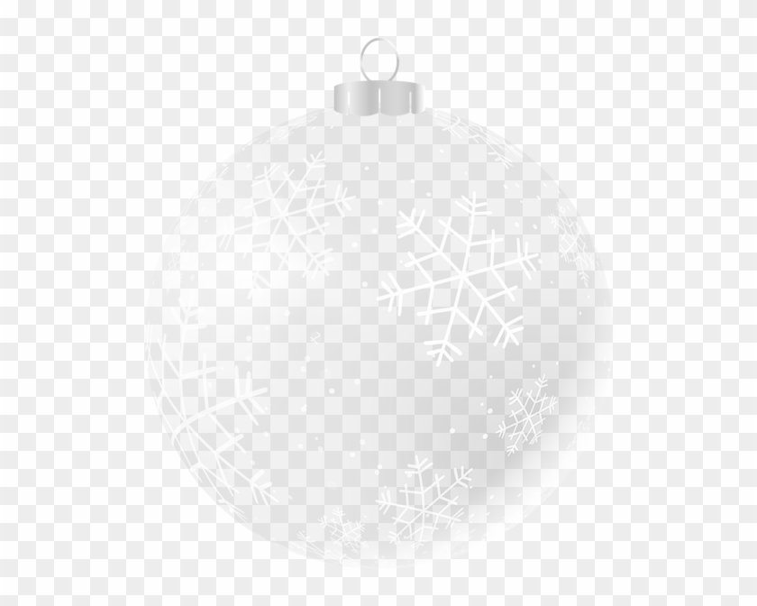 Transparent Christmas Ornament Clip Art - White Christmas Ornament Png #5166699