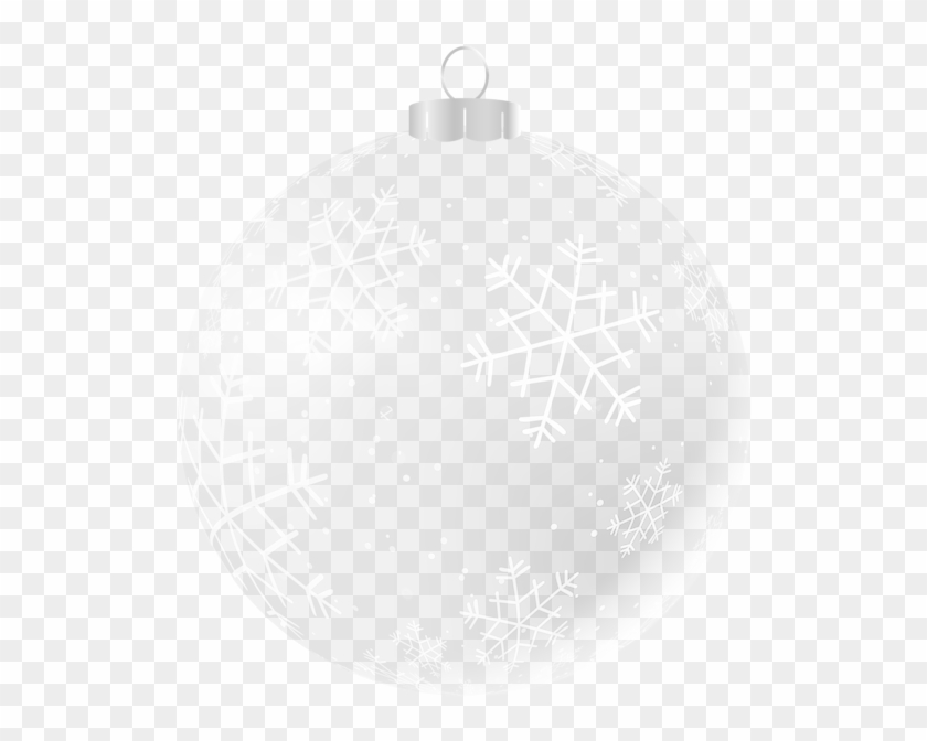 Transparent Christmas Ornament Clip Art - White Christmas Ornament Png