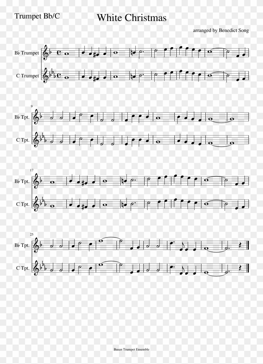 White Christmas Sheet Music Composed By Arranged By - Pollyanna Mother Sheet Music Clipart #5166868
