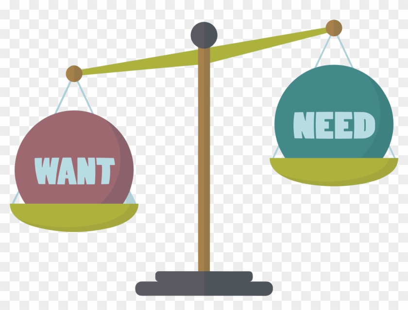 Needs And Wants Illustration Clipart