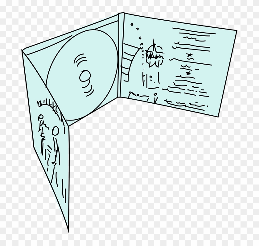 Cd Dvd Cover Box Write Cd Music Record Label - Paper Clipart